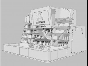 Booth Exhibition Stand a 22 Modèle 3D