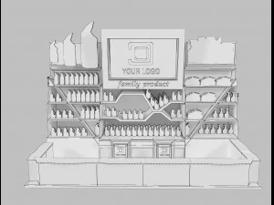 Booth Exhibition Stand a 22 3D Model