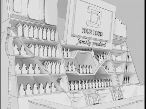 Booth Exhibition Stand a 22 3D Model