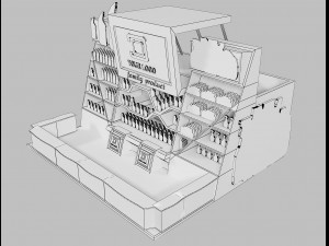Booth Exhibition Stand a 22 Modèle 3D