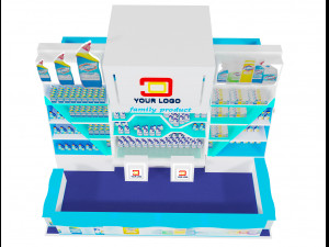 Booth Exhibition Stand a 22 Modèle 3D