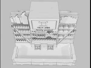 Booth Exhibition Stand a 22 3D Model