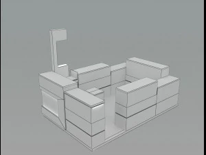 Booth Exhibition Stand a 32 3D Model