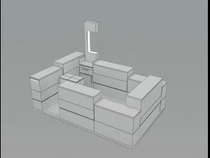 Booth Exhibition Stand a 32 3D Model