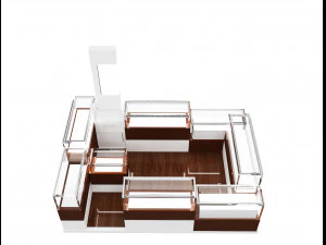 Booth Exhibition Stand a 32 3D Model