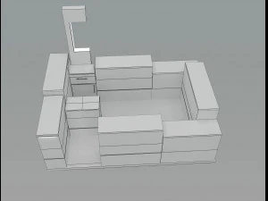 Booth Exhibition Stand a 32 3D Model