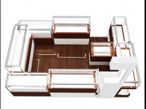 Booth Exhibition Stand a 32 3D Модель
