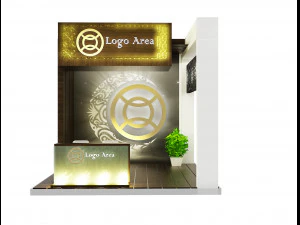 Booth Exhibition Stand a 45 3D Model