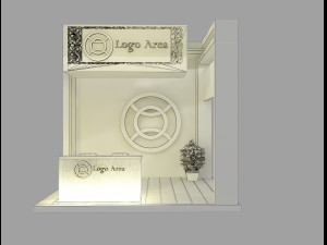 Booth Exhibition Stand a 45 3D Модель