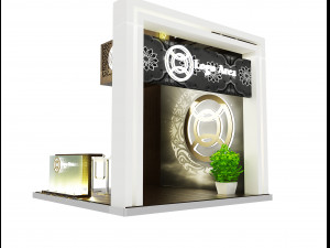 Booth Exhibition Stand a 45 3D Модель