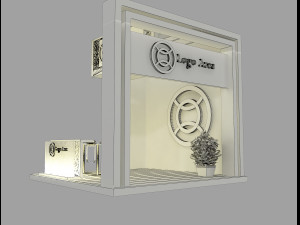 Booth Exhibition Stand a 45 3D Модель