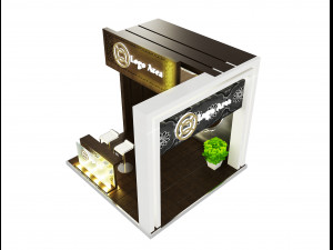 Booth Exhibition Stand a 45 3D Модель