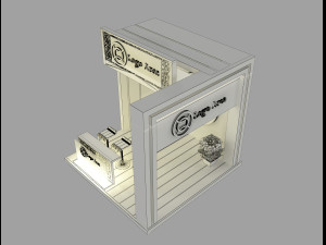 Booth Exhibition Stand a 45 3D Модель