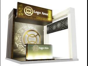 Booth Exhibition Stand a 45 3D Модель