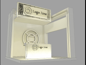 Booth Exhibition Stand a 45 3D Модель