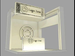 Booth Exhibition Stand a 45 3D Model