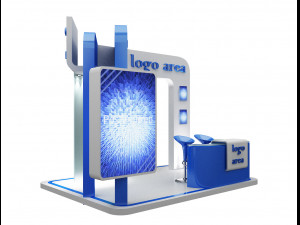 Booth Exhibition Stand a49 3D Model
