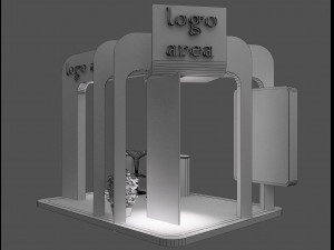 Booth Exhibition Stand a49 3D Model