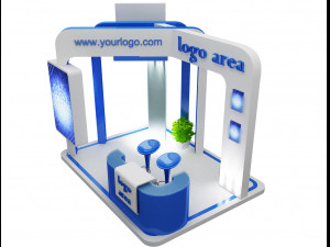 Booth Exhibition Stand a49 3D Model
