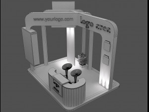 Booth Exhibition Stand a49 3D Model