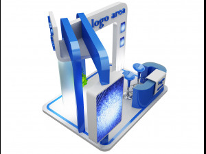 Booth Exhibition Stand a49 3D Model