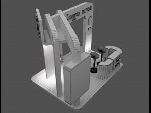 Booth Exhibition Stand a49 3D Model