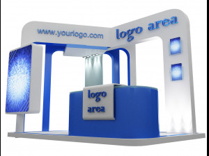 Booth Exhibition Stand a49 3D Model