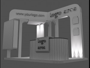 Booth Exhibition Stand a49 3D Model