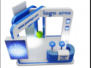 Booth Exhibition Stand a49 3D Model