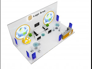 Booth Exhibition Stand a 51 3D 모델