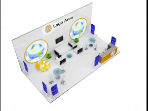 Stand espositivo Stand a 51 Modello 3D