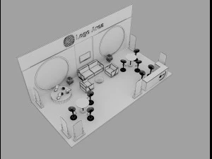 Booth Exhibition Stand a 51 3D Model