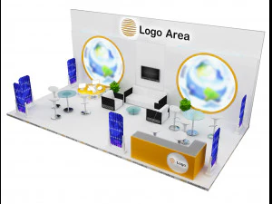 Booth Exhibition Stand a 51 3D Model