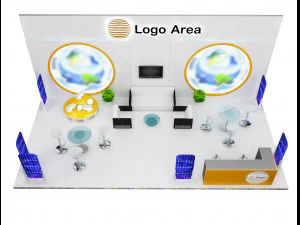 Booth Exhibition Stand a 51 3D Model