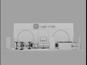 Booth Exhibition Stand a 51 3D Model
