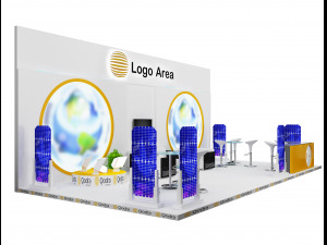 Booth Exhibition Stand a 51 Modèle 3D