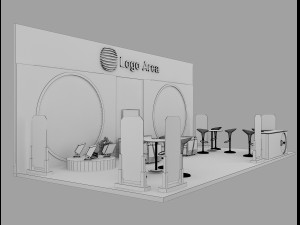 Booth Exhibition Stand a 51 Modèle 3D