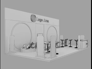 Booth Exhibition Stand a 51 3D Model