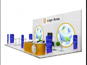 Booth Exhibition Stand a 51 3D Model