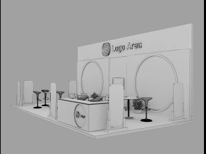 Booth Exhibition Stand a 51 3D Model