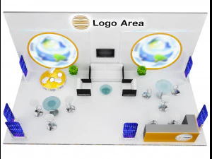 Booth Exhibition Stand a 51 3D Model