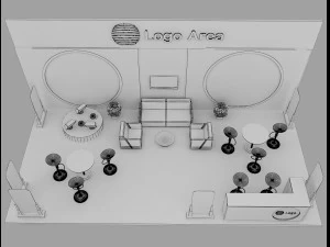 Booth Exhibition Stand a 51 3D Model