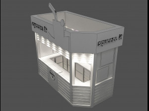 Booth Exhibition Stand a 53 3D मॉडल