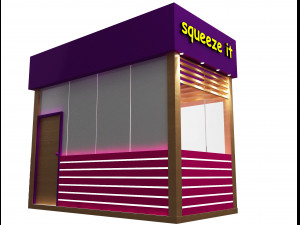 Booth Exhibition Stand a 53 3D मॉडल