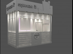 Booth Exhibition Stand a 53 3D मॉडल