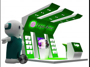 부스 전시 스탠드 a 55 3D 모델