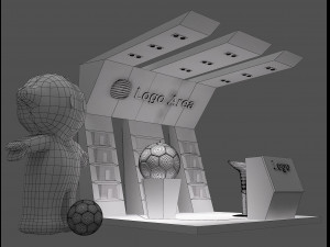 Booth Exhibition Stand a 55 Modèle 3D