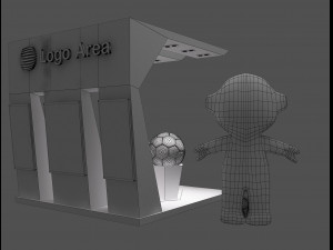 Booth Exhibition Stand a 55 Modèle 3D