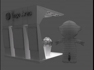 Booth Exhibition Stand a 55 3D Model