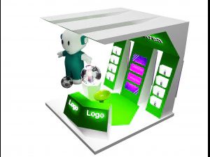 Booth Exhibition Stand a 55 3D Model